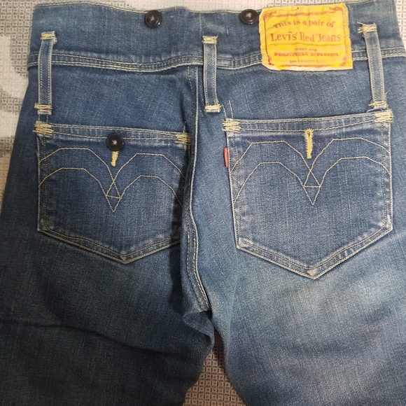 Women Rare VinTagE LEVI'S RED COLLECTION HOLDEN BLUE DENIM JEANS - Picture 12 of 12